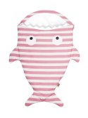 Baby Bites Śpiworek Shark (0-3 m) Sailor Pink