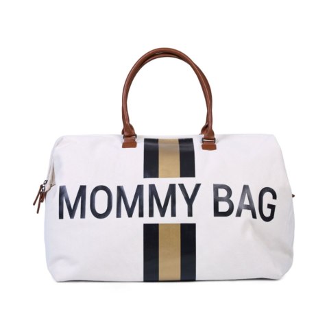 Childhome Torba Mommy Bag Paski Czarno-Złote