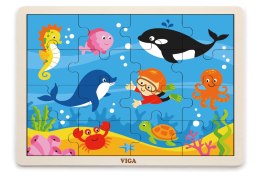 Viga 51451 Puzzle na podkładce 16 elementów - ocean