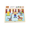 Viga 51455 Puzzle na podkładce 16 elementów - wizyta w Cyrku