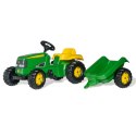 Rolly Toys 012190 Traktor Rolly Kid John Deere z przyczepą