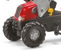 Rolly Toys 811397 Traktor Rolly Junior RT z przyczepą i łyżka Czerwony