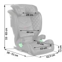 Fotelik samochodowy Nukido Louis czarno-szary 15-36 kg ISOFIX