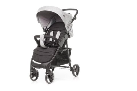 4 BABY Wózek spacerowy RAPID XXIII MELANGE LIGHT GREY