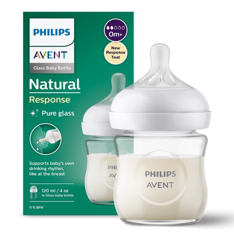 AVENT SCY930/01 Butelka Responsywna Natural szklana 120 ml