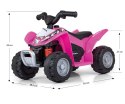 MILLY MALLY 4479 Pojazd na akumulator Quad HONDA ATV Pink