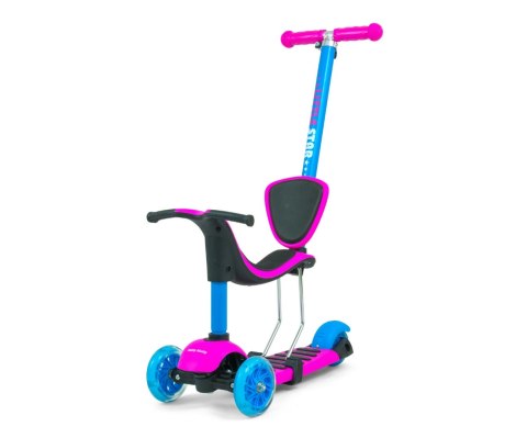 MILLY MALLY Hulajnoga SCOOTER Little Star Pink-Blue