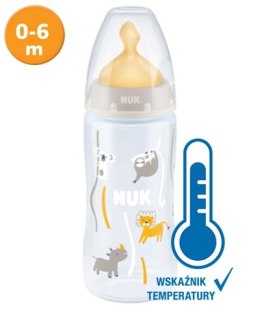 NUK 741927 Butelka FC+ PP 300 ml z wskaźnikiem temperatury smoczek lateksowy 0-6 m-cy M