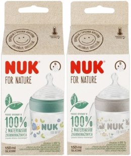 NUK 743076 Butelka 150 ml For Nature smoczek sil. S