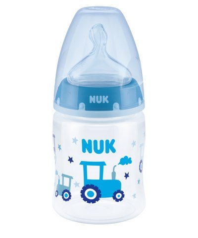 NUK 743875 Butelka FC+ PP 150 ml z wskaźnikiem temperatury smoczek silikonowy 0-6 m-cy M