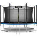 Trampolina ogrodowa 12ft/374cm z siatką wewnętrzną i drabinką Neo-Sport