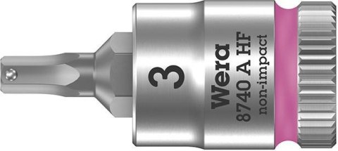 Nasadka wktetakowa 1/4" d.srub z gniaz.6-kat.z funkcja przytrzym,3x28mm Wera