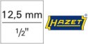 Grzechotka teleskopowa 1/2", 414-614mm, z płynną regulacją, 916HPLG HAZET