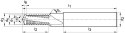 Wiertlo-frez pelnowegl. DTMCSP TiCN,chwyt HA, 1,5xD M5 GÜHRING
