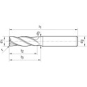 Frez do kopiowania HSC WNpelnow.Signum HA 4-ostrz.b.dlugi 6/1mm GÜHRING