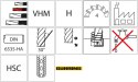 Frez do kopiowania HSC WNpelnow.Signum HA 4-ostrz.dlugi 8/1,5mm GÜHRING