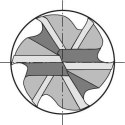 Frez wieloostrzowy,dlugi,DIN6527,pelnow.Signum, 6-8-os.chw.HA8mm GÜHRING