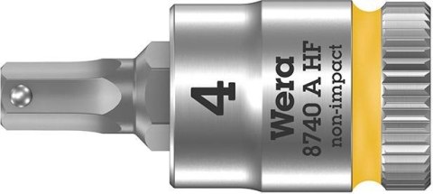 Nasadka wktetakowa 1/4" d.srub z gniaz.6-kat.z funkcja przytrzym,4x28mm Wera