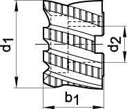 Standardowa wkladka do gwintow 2xD M6x1 V-COIL (100 szt.)