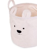 Childhome Pluszowy pojemnik na zabawki 30 x 30 x 30 cm Teddy bear Off white