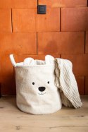 Childhome Pluszowy pojemnik na zabawki 40 x 40 x 40 cm Teddy bear Off white