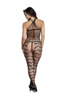 BACI BODYSTOCKING CZARNE WZORZYSTE 50008-13