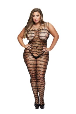 BACI BODYSTOCKING CZARNE WZORZYSTE 50008-29