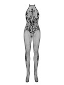 OBSESSIVE G308 BODYSTOCKING CZARNE WZORZYSTE 50005-5